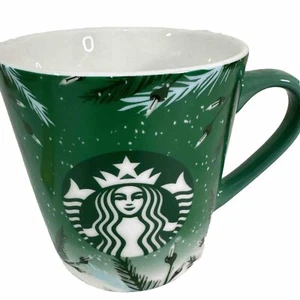 Starbucks Winter Lights 18 oz Pine Green Coffee Cup Mug 2020 Holiday Collection - Picture 1 of 14