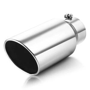 Inlet 5" Outlet 7" - 15" Long Stainless Steel Rolled Edge Exhaust Tip Diesel - Picture 1 of 9