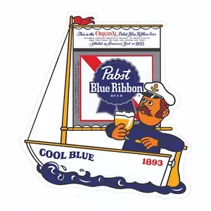Calcomanía/pegatina para parachoques azul frío cinta azul Pabst - Imagen 1 de 2
