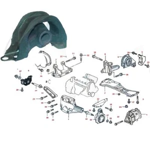 FOR HONDA CVIC MK5 MK6 HR-V INTEGRA ORTHIA FRONT RIGHT ENGINE MOUNTING MOUNT - Picture 1 of 6