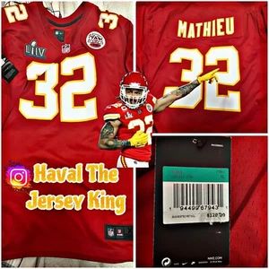 Men's Kansas City Chiefs Tyrann Mathieu Nike Red Super Bowl LIV Game Jersey ๐ - Picture 1 of 2