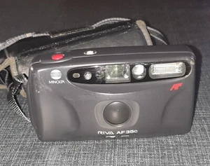 Minolta Riva AF35 35mm Filmkamera Point to Shoot Blitz Selbstauslöser - Bild 1 von 8