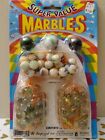 Nos Kmart 1988 Imperial Toy Company Super Value 75 Marbles 3 Shooters Milk White
