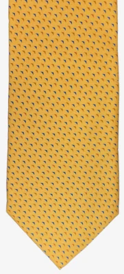 PINEDA COVALIN silk tie Special Edition for Visa-Gold w/blue & gold shapes - EUC - Image 1 of 4