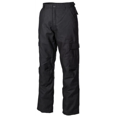MFH US Kampfhose gefüttert schwarz Cargohose BW Hose Freizeithose Winter Army