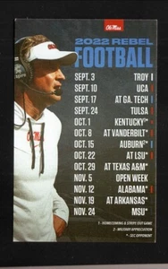 Mississippi Rebels--Programma calcio 2022--Oby's/Rebel Strags - Foto 1 di 2