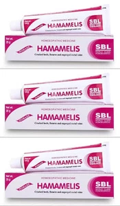 3 x SBL HAMAMELIS Ointment 25g Cream Helps Manage Haemorrhoids & Piles - Picture 1 of 2