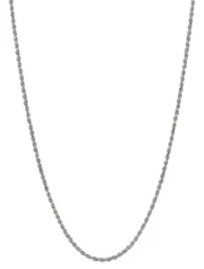 Sterling Silver Rope Chain Sparkle Cut DC 1.8mm - Picture 1 of 11