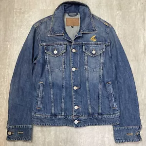 Vivienne Westwood Men’s Anglomania Denim Trucker Chaos ‘D Ace’ Jacket (M) - Picture 1 of 15