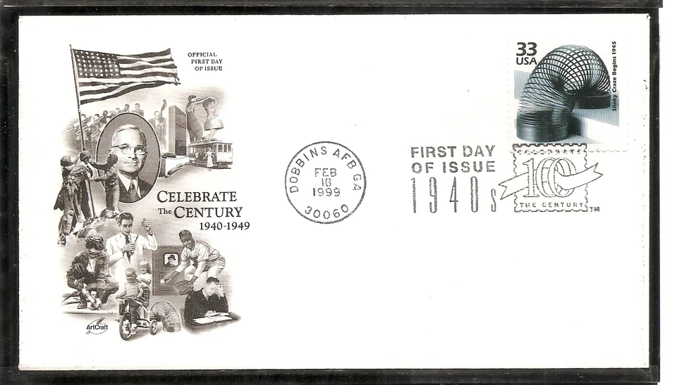 US SC # 3186m Stinky Craze Begins 1945 FDC . Artcraft Cachet - Image 1 of 1