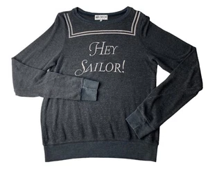Small S WildFox Hey Sailor Sweatshirt Top Shirt Long Sleeve Nautical Yacht Boat - Picture 1 of 6