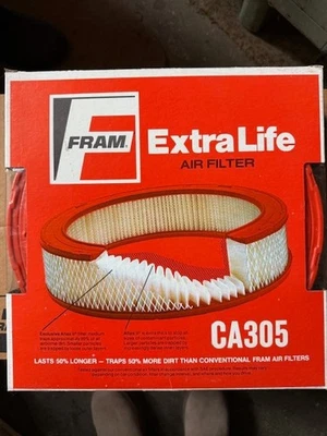 Filtro de aire Fram Extra Life CA305, se adapta a Chrysler Corp y otros, ref cruzado en la foto Foto 1 de 4