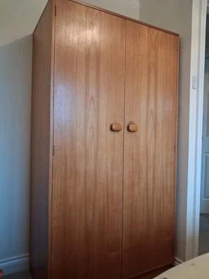 Vintage Wrighton Teak Double Wardrobe - Image 1 of 3