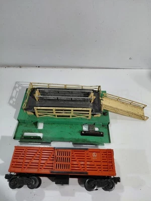 Lionel 3656 Train O Gauge Model Railroad Stock Yard & Cattle Car (Repair) - Image 1 of 4
