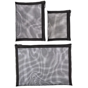 3 Stück Make-up Aufbewahrungstasche Tragbar für Frauen Reise Hautpflege Taschen Netz Reißverschluss - Bild 1 von 12