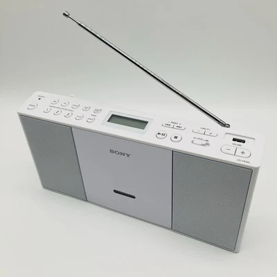 Sony ZS-PE60 Radio CD/USB/AudioIn Player AM/FM Musikbox CD Player Weiß 3 Pre Set - Bild 1 von 4