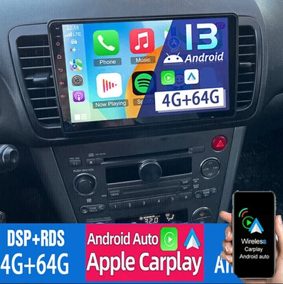 For Subaru Legacy Outback 2003-2009 Android Carplay Car Radio BT GPS Navi 4+64GB Foto 1 de 4