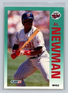1992 Fleer #214 Al Newman Minnesota Twins Baseball Card - Picture 1 of 2
