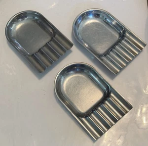 Vintage Chase Chrom Art Deco Pentad Aschenbecher Empfänger 3er Set - Bild 1 von 4