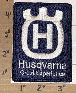 1 HUSQVARNA CHAINSAW CHAIN SAW POWER TOOLS CREST EMBLEM PATCH - Picture 1 of 1