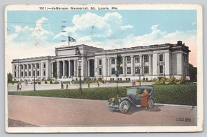 White Border Postcard Jefferson Memorial St Louis Missouri - Picture 1 of 2
