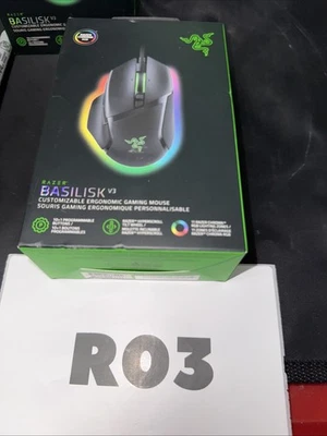 NEW Razer Basilisk V3 Wired Customizable RGB Ergonomic Optical Gaming Mouse - Image 1 of 2