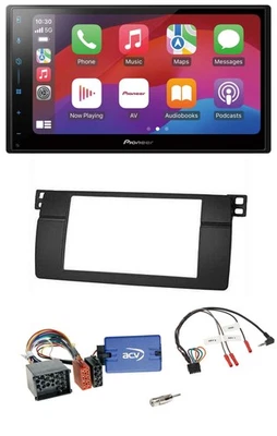 Pioneer DAB USB Lenkrad Bluetooth 2DIN Autoradio für BMW 3er E46 00-06 Profi - Bild 1 von 4