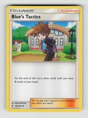 Blue's Tactics, SM11, SM - Unified Minds, 188/236, Uncommon, Normal, NM - Image 1 of 2