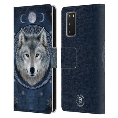 OFFICIAL ANNE STOKES WOLVES LEATHER BOOK WALLET CASE COVER FOR SAMSUNG PHONES 1 - Image 1 of 4