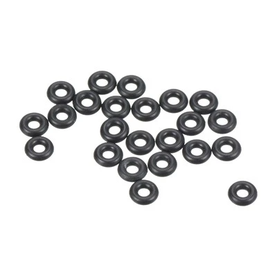 UXCELL 100Stk Nitrilgummi O-Ringe 4mm AD 2mm ID 1mm Breite Metrische Dichtung Schwarz
