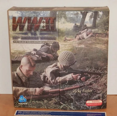 DID МАСШТАБ 1/6 ВТОРАЯ МИРОВАЯ ВОЙНА 101-Я ВОЗДУШНО-ДЕСАНТНАЯ ДИВИЗИЯ США РИКИ ФОСТЕР, НОВЫЙ ИЗ СТАРЫХ ЗАПАСОВ, ЗАПЕЧАТАННЫЙ - Изображение 1 из 4