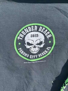 2019 2XL Langarm Panama City Beach Thunder Beach Motorrad T-Shirt - Bild 1 von 4
