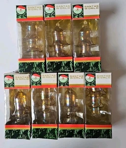 Glass Nesting Bells 3-tier Kurt Adler Ornament Delicate Golden 7 In Lot NIB - Picture 1 of 8