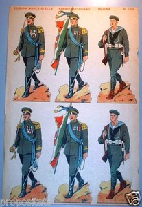 sd 06 SOLDATINI DI CARTA - Marca Stella - Esercito italiano - N°104 MARINA  - Foto 1 di 1