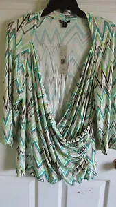 SZ 3X Lafayette 148 New York TRQMU Blouse Top NWT $368 - Picture 1 of 1