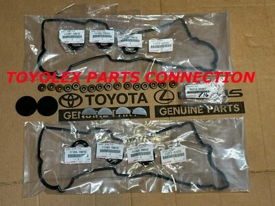 NUEVO FABRICANTE DE EQUIPOS ORIGINALES TOYOTA CUBIERTA DE VÁLVULA ARANDELAS JUNTAS BUJÍA TUBO SELLOS LEVA BUJÍA Y JUNTA Foto 1 de 4