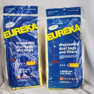 Aspiradora Eureka Style H 3 bolsas y filtros NUEVO genuino Eureka nuevo en paquete 1991 2 p - Imagen 1 de 6