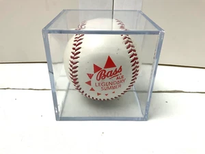 Lot Rawlings **Bass Ale Beer Legendary Summer MLB Official Baseball Display Case - Picture 1 of 6