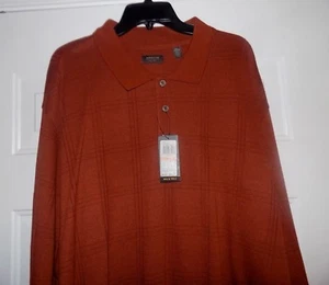 ARROW klassisches langärmliges gestreiftes Poloshirt Tall 3XLT Herren Herren NEU MIT ETIKETT  - Bild 1 von 7