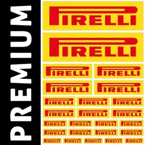 PIRELLI - 25 Stickers Autocollants Adhésifs Vinyles Sponsors Auto Moto - Imagen 1 de 1