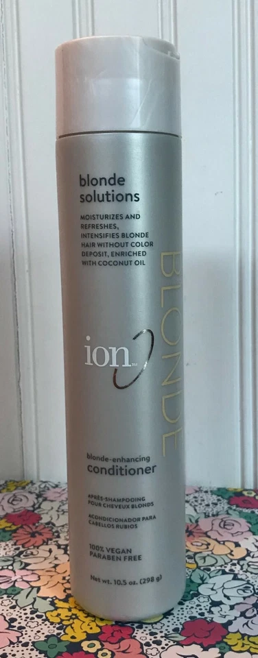 ION BLONDE SOLUTIONS BLONDE-ENHANCING CONDITIONER 100% VEGAN 10.5 OZ - Image 1 of 1