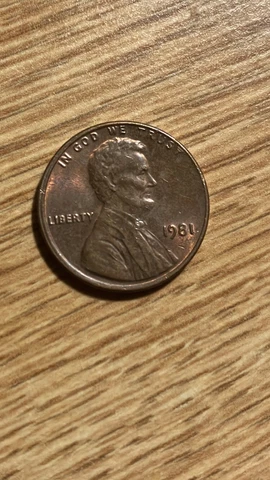 1981 Lincoln Penny No Mint Mark | Rare Cover