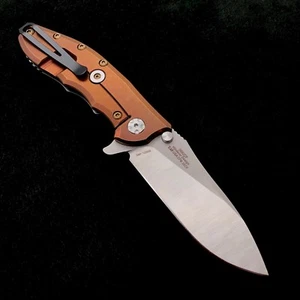 Zero Tolerance 0562CF Flipper Rick Hinderer Plain Edge Dirty Bronze ZT 0562 - Picture 1 of 7