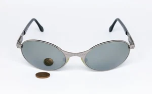 VINTAGE SUNGLASSES PERSOL ITALY 2013-S CF/36 MATTE GUNMETAL BLACK MIRROR RATTI - Picture 1 of 9