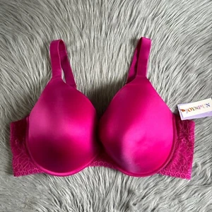 Sujetador Joyspun Plunge para mujer talla 46DD rosa acolchado push up con aros cierre trasero - Imagen 1 de 7