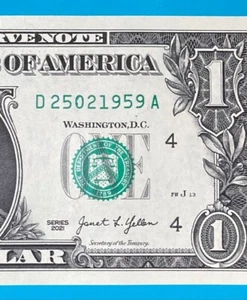 25 February 1959 : D 25021959 A BIRTHDAY Note $1 One Dollar Bill *Uncirculated* - Picture 1 of 3