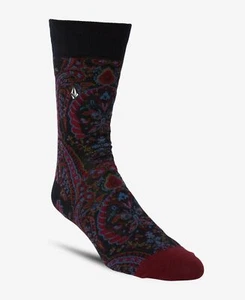 Volcom Mens True Socks Pair Color Black Size One Size - Picture 1 of 3