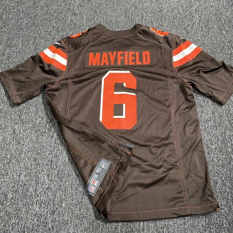 BAKER MAYFIELD 6 NFL On Field Cleveland Browns Nike Jersey Dawg Pound Size Large Cover
