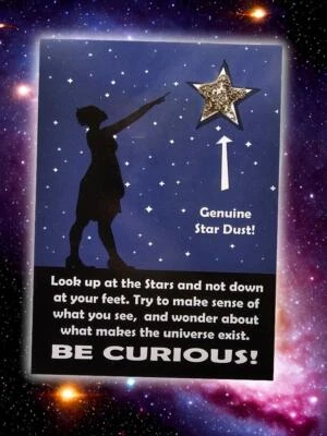 Star Dust Card With GENUINE METEORITE DUST on! (A5 size) - Image 1 of 3