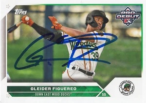 Gleider Figuereo Signed 2023 Topps Pro Debut Card #PD-115 Rangers #25 Prospect! - Picture 1 of 2